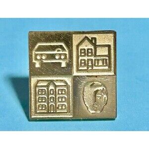 Vintage Prudential Insurance Prupac Charter Club Pin Life,Family ,Home ,& Car